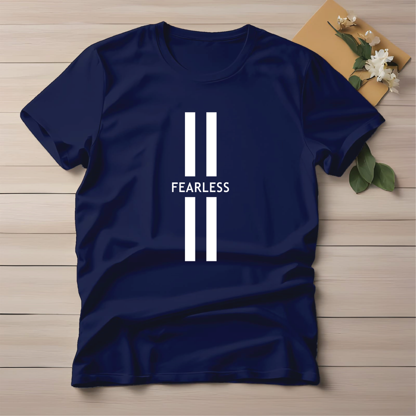 Half Sleeve t-shirt print Fearless