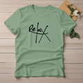 Half Sleeve t-shirt print Relax