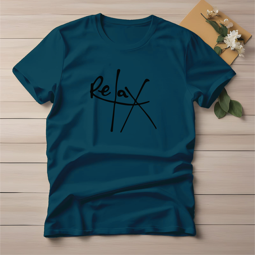 Half Sleeve t-shirt print Relax