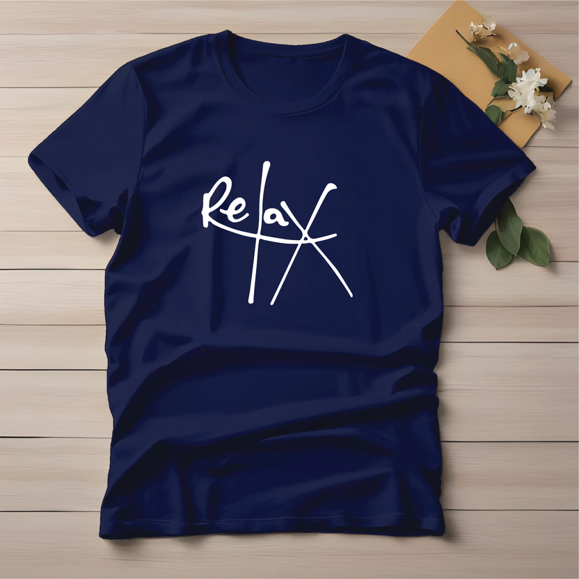 Half Sleeve t-shirt print Relax