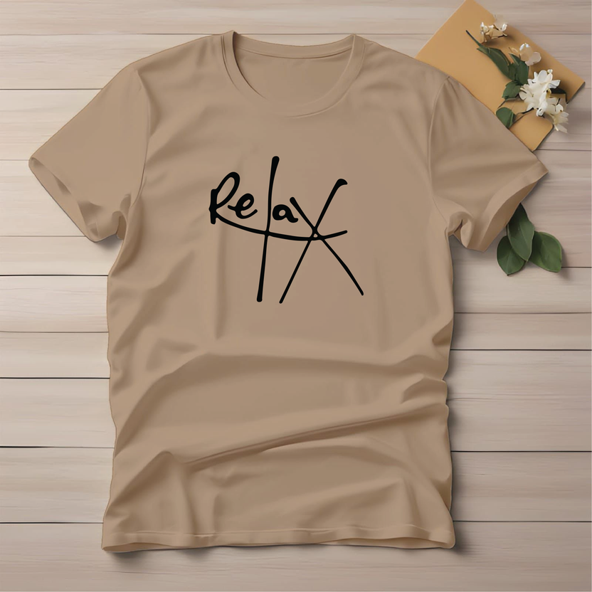 Half Sleeve t-shirt print Relax