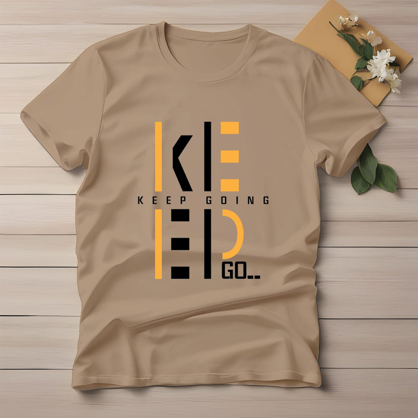 Half Sleeve t-shirt print KEEP GOING