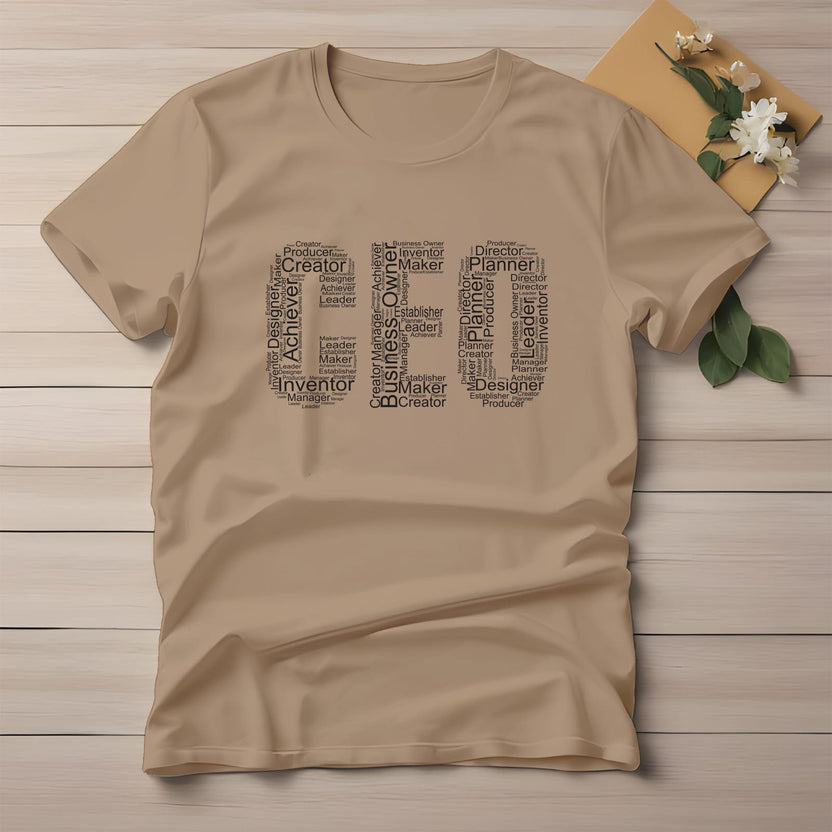 Half Sleeve t-shirt print CEO