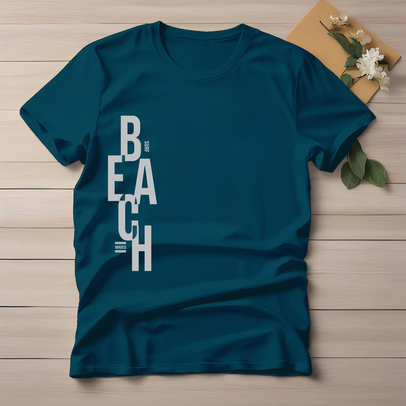 Half Sleeve t-shirt print BEACH