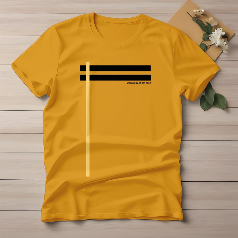 Half Sleeve t-shirt print 2 STRIPES
