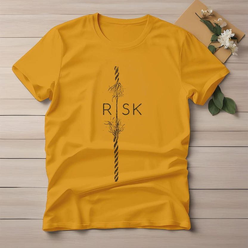 Half Sleeve t-shirt print RISK