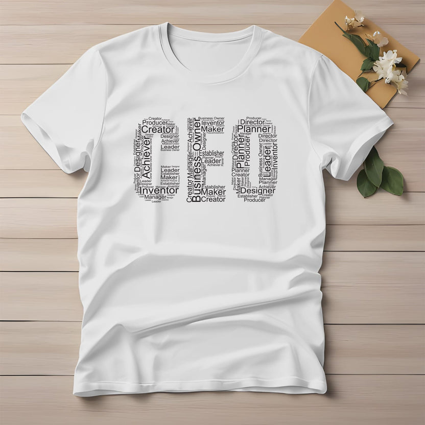 Half Sleeve t-shirt print CEO