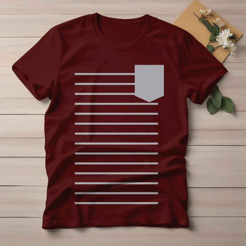 Half Sleeve t-shirt print Pocket
