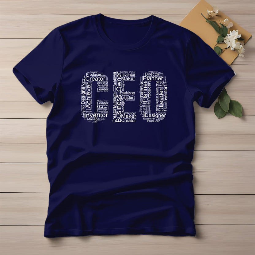 Half Sleeve t-shirt print CEO
