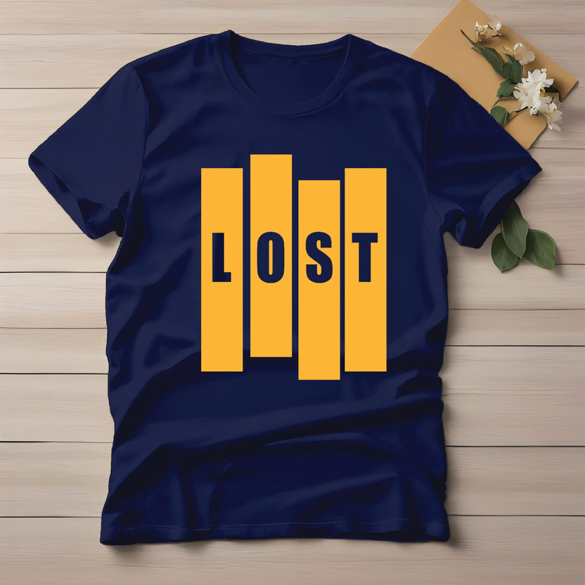 Half Sleeve t-shirt print LOST