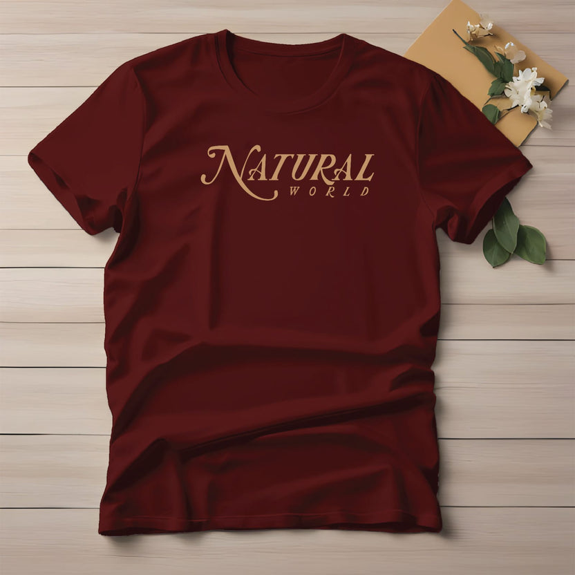 Half Sleeve t-shirt print NATURAL WORLD