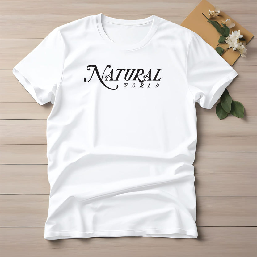 Half Sleeve t-shirt print NATURAL WORLD