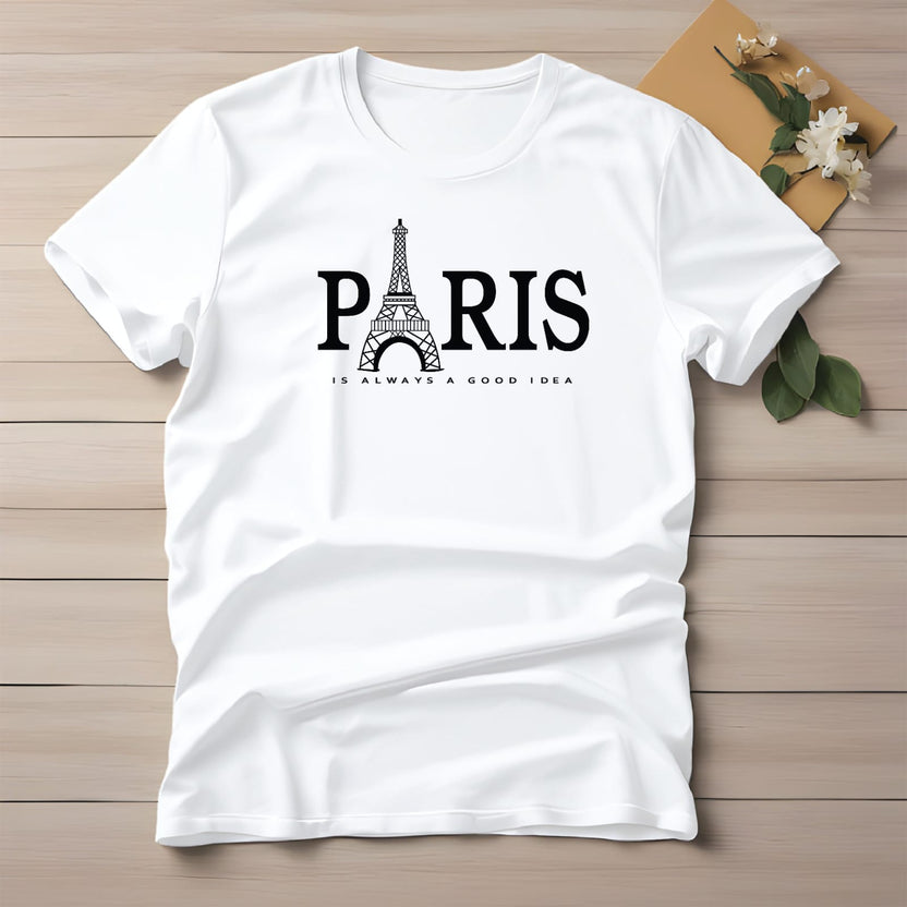 Half Sleeve t-shirt print PARIS eiffel tower