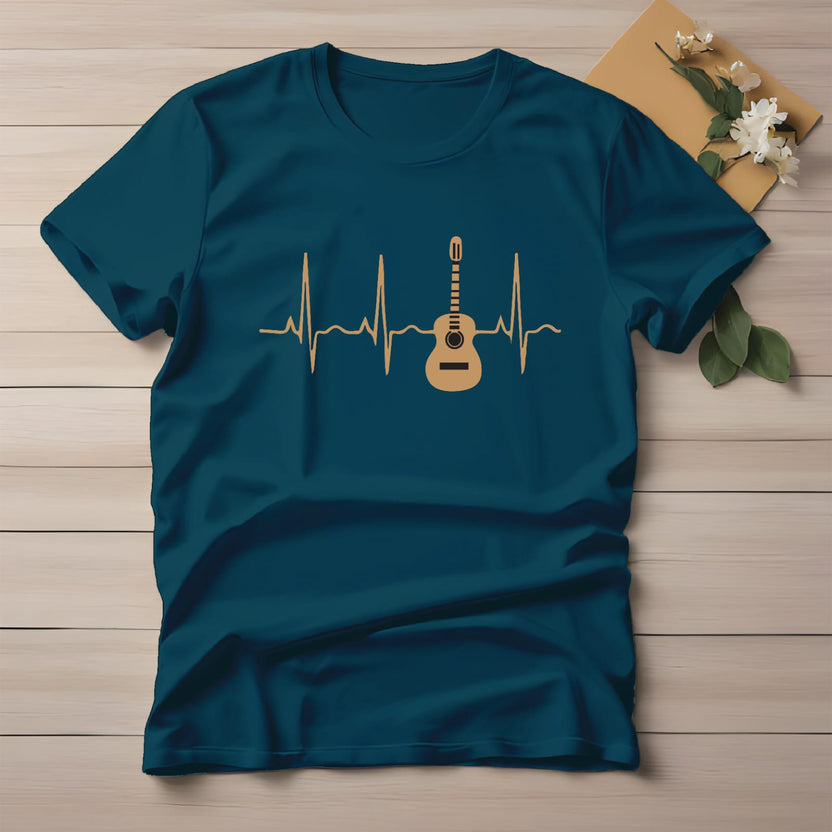 Half Sleeve t-shirt print Guiter