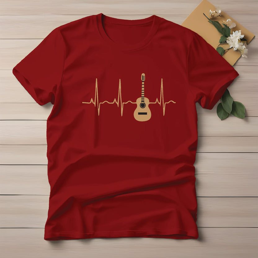 Half Sleeve t-shirt print Guiter