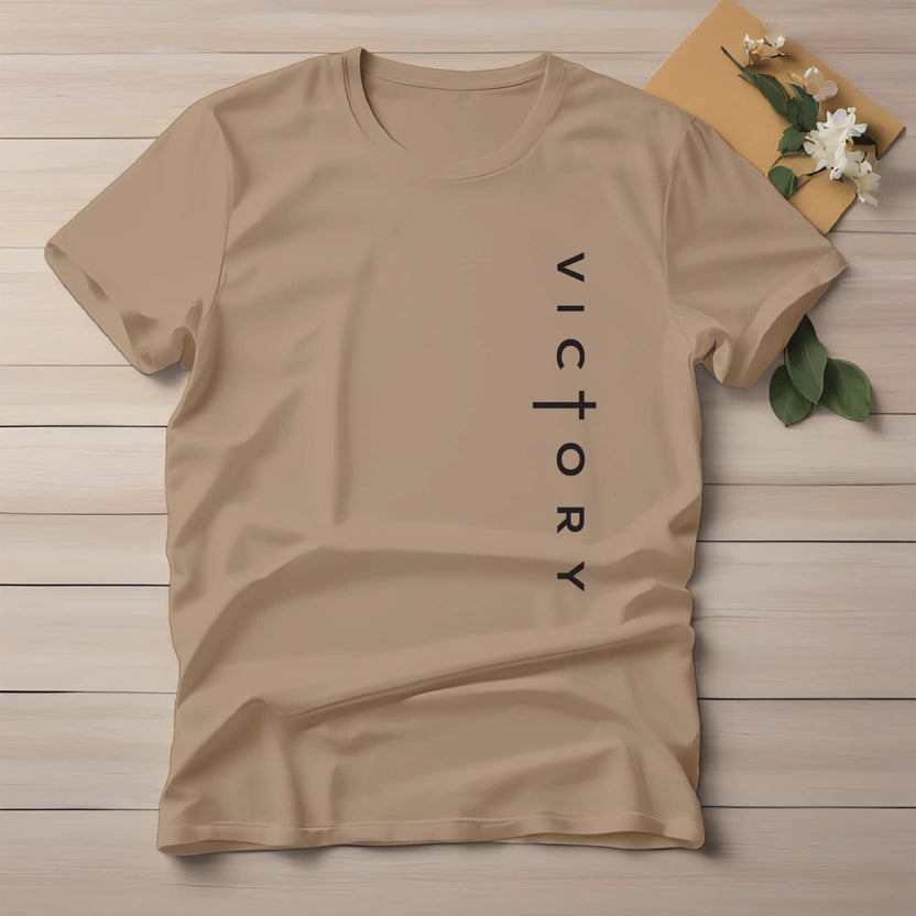 Half Sleeve t-shirt print Victory