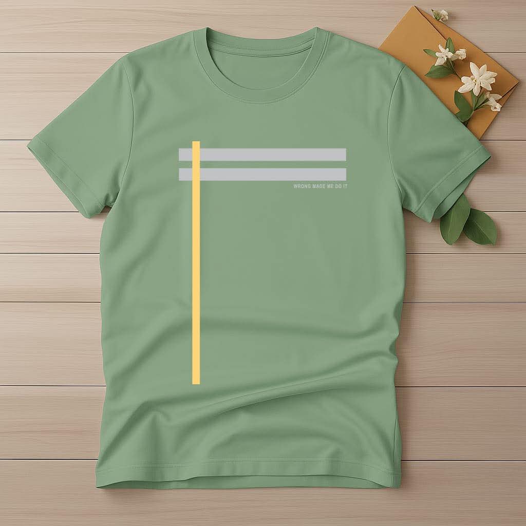 Half Sleeve t-shirt print 2 STRIPES