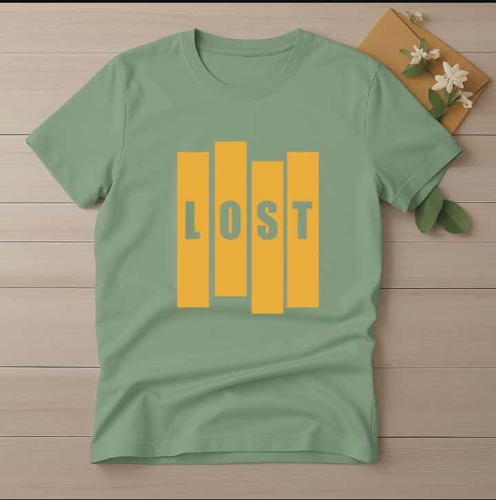 Half Sleeve t-shirt print LOST