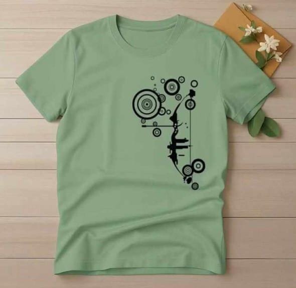 Half Sleeve t-shirt print CHEST DESIGN